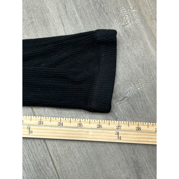 LNA Women's‎ Black Ribbed V Neck Long Sleeve Side Cut Outs Jumpsuit Size XS - Picture 13 of 13